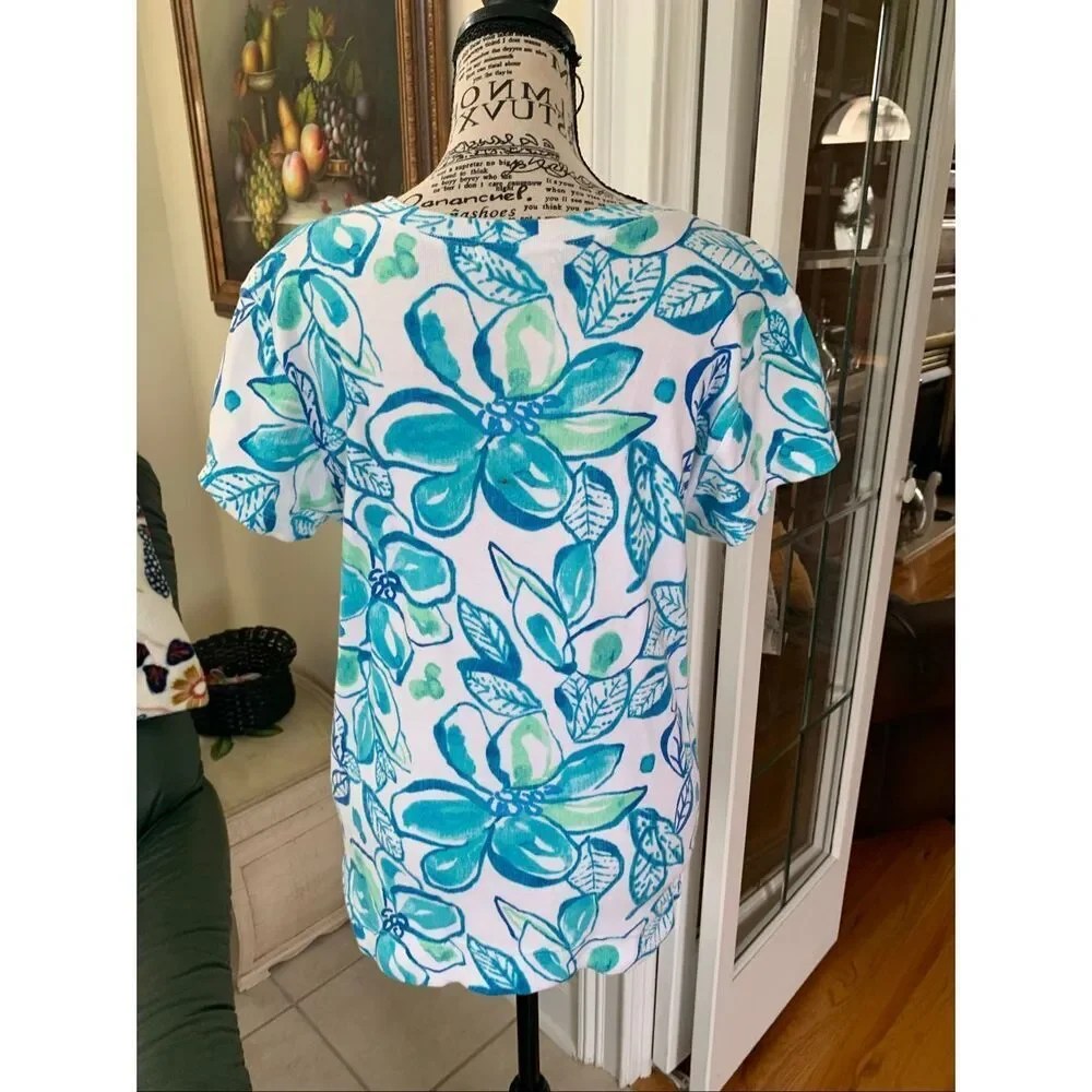 Fresh Produce Tahitian Flower Embrace Me Floral White Tee - Picture 8 of 9